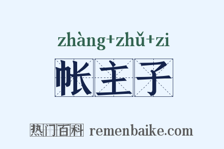 帐主子是什么意思的图片